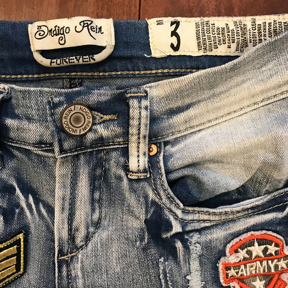 INDIGO REIN Embellished High Waist Skinny Jeans - Picture 2 of 6